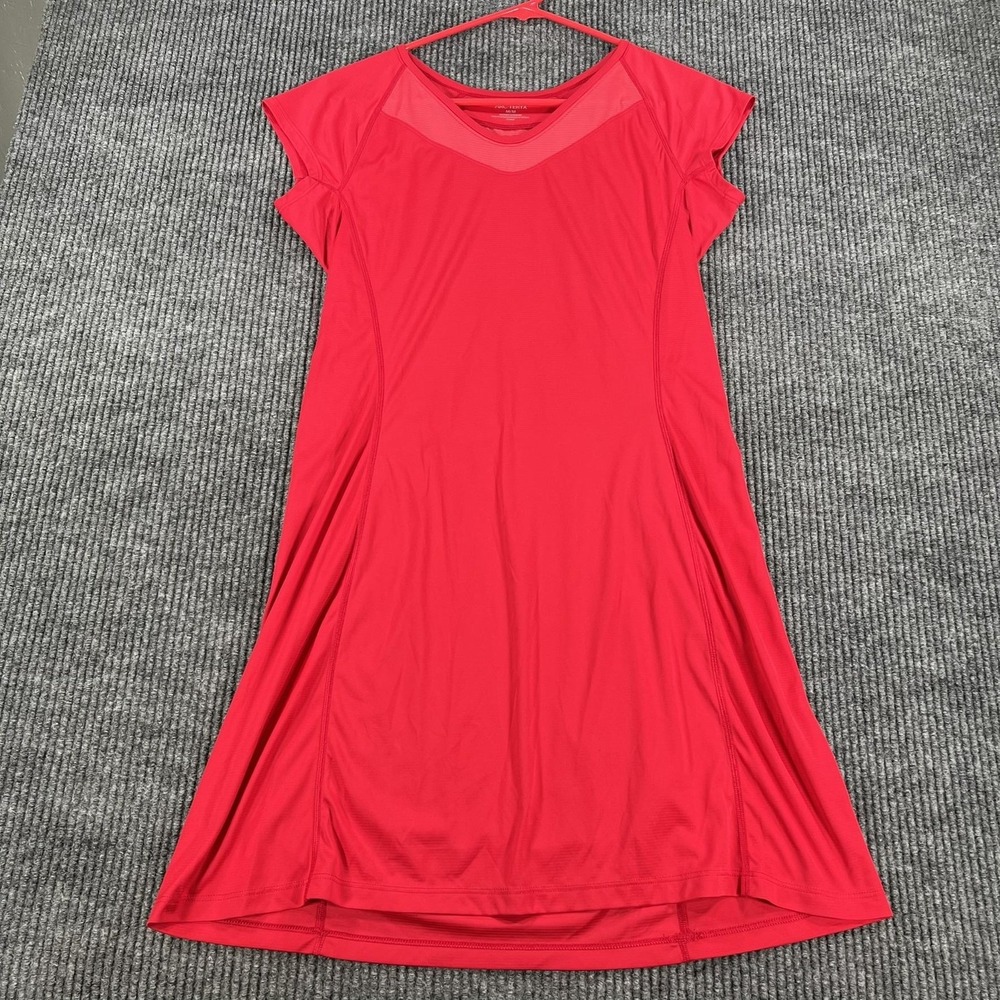Arc'teryx Dress Womens Medium Red Performance Running V Neck Zip Pocket 16414